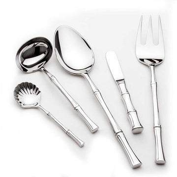 Turner and Robison Wedding Registry: Ricci Bamboo Flatware - 5-Piece Hostess Set