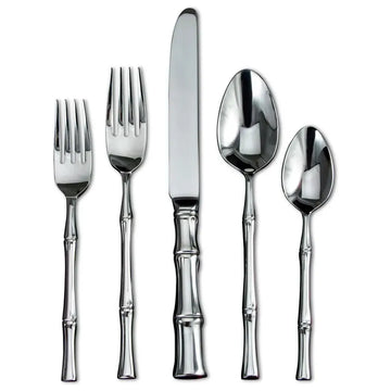Turner and Robison Wedding Registry: Ricci Bamboo Flatware - 5-Piece Place Setting
