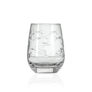 Collier and Smith Wedding Registry: Rolf School of Fish Double Stemless Wine Glass