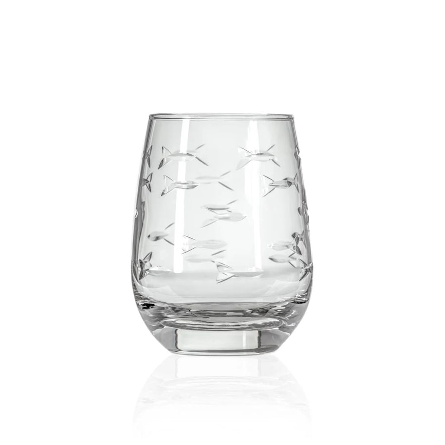 Collier and Smith Wedding Registry: Rolf School of Fish Double Stemless Wine Glass