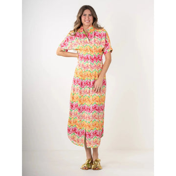 Emily McCarthy Georgia Dress in Azalea