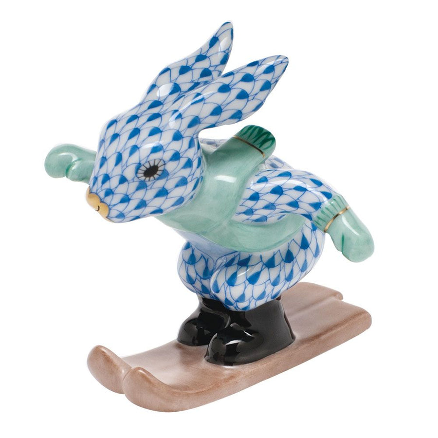 Herend Ski Bunny - Blue