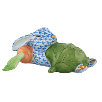 Herend Slumber Bunny - Blue