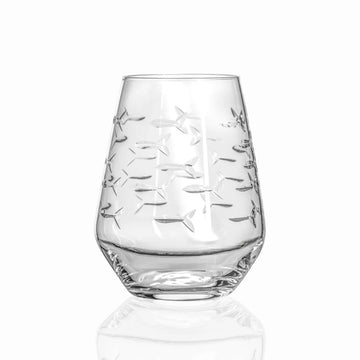Tetterton-Stanley Wedding Registry: Rolf School of Fish Stemless Wine Glass