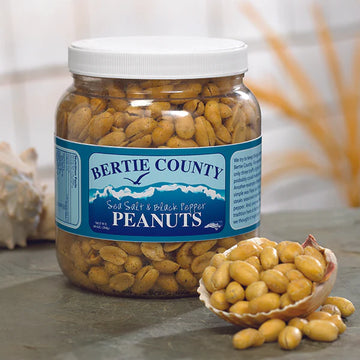 Bertie County Sea Salt & Black Pepper Peanuts: 10 oz.