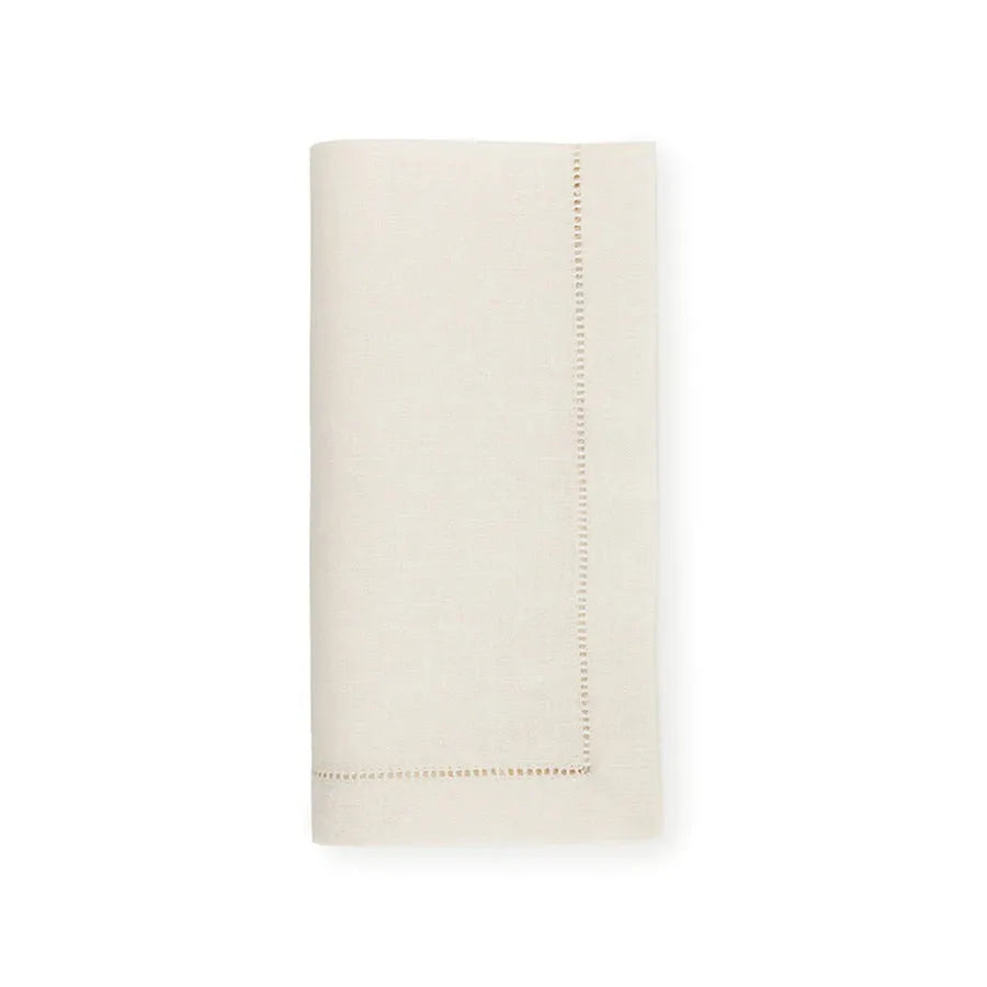 McFarland-Lisle Wedding Registry: Sferra Festival Hemstitched Eggshell Napkins, Set of 4