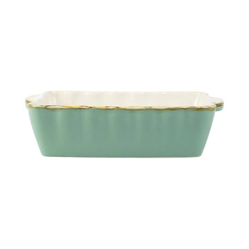 Walter and Doshi Wedding Registry: Vietri Small Aqua Baker
