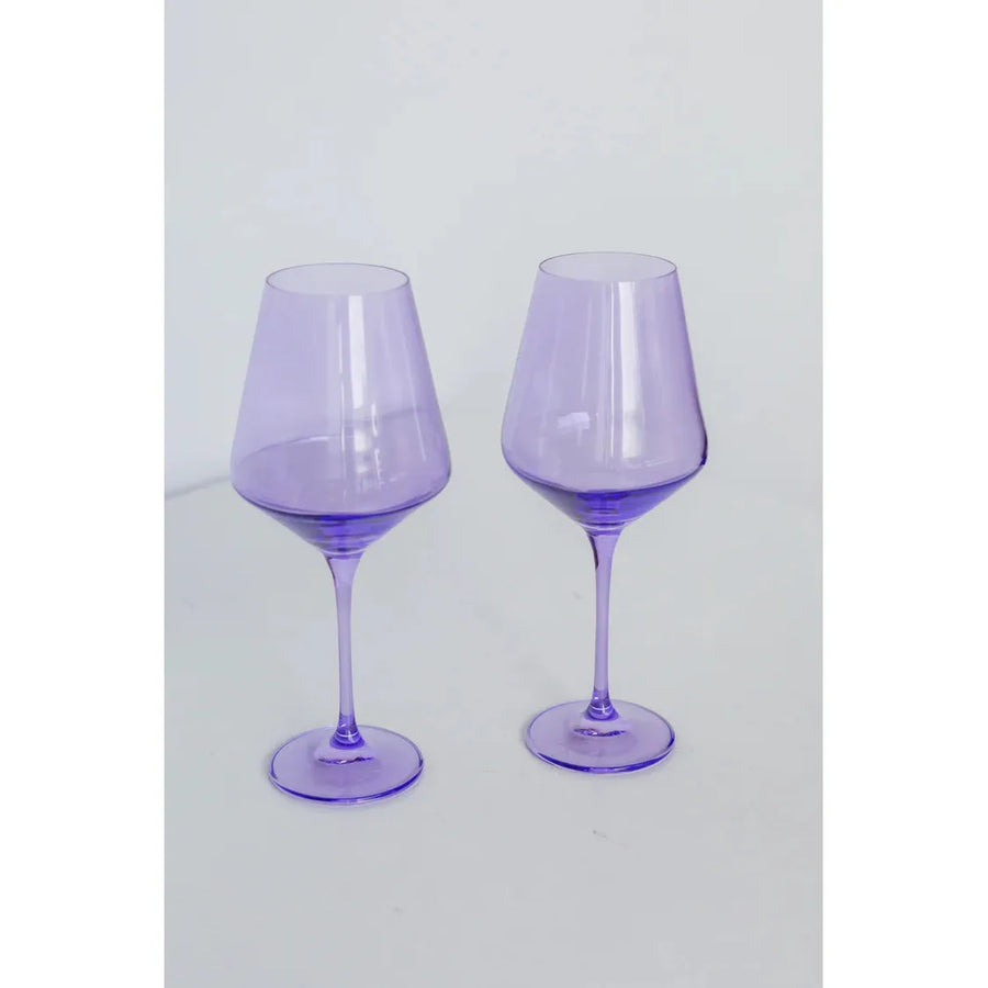 Estelle Wine Stem-Lavender : S/2