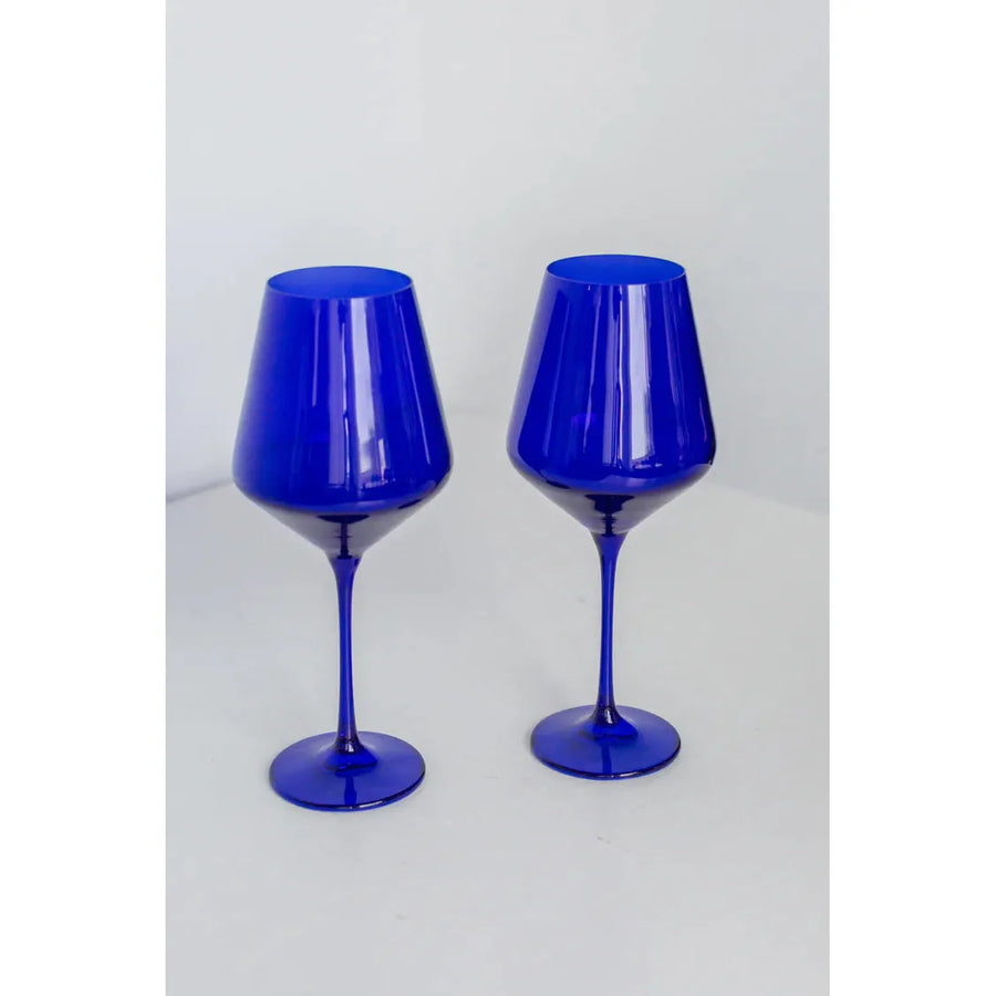 Estelle Wine Stem-Royal Blue : S/2