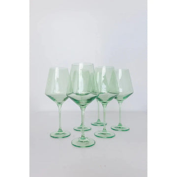 Estelle Wine Stem-Mint Green : S/6