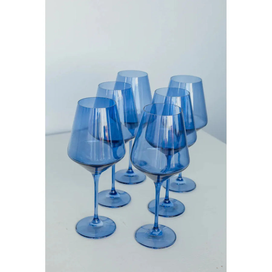 Estelle Wine Stem-Cobalt : S/6