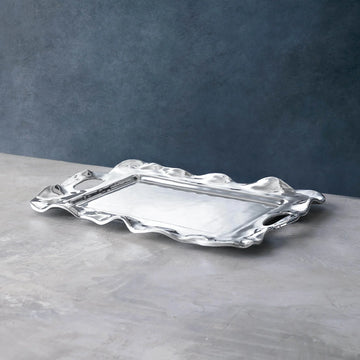 Jeffreys-Hancock Wedding Registry: Beatriz Ball VENTO Rebecca Medium Rectangular Tray with Handles