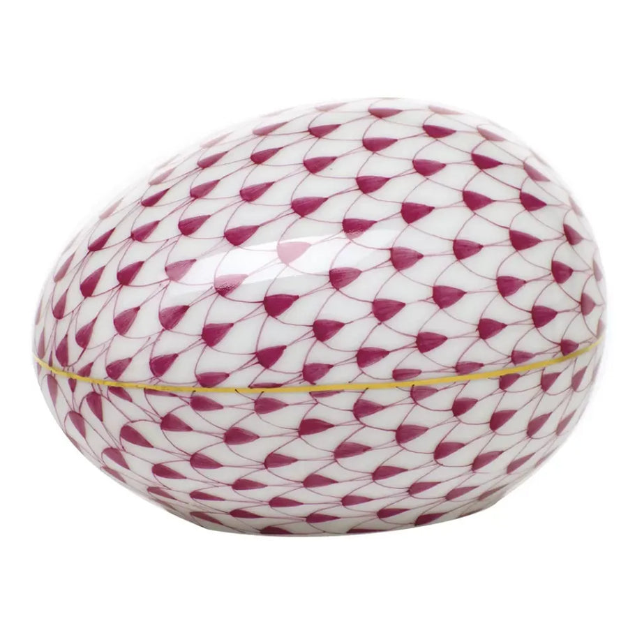 Herend Large Egg - Raspberry