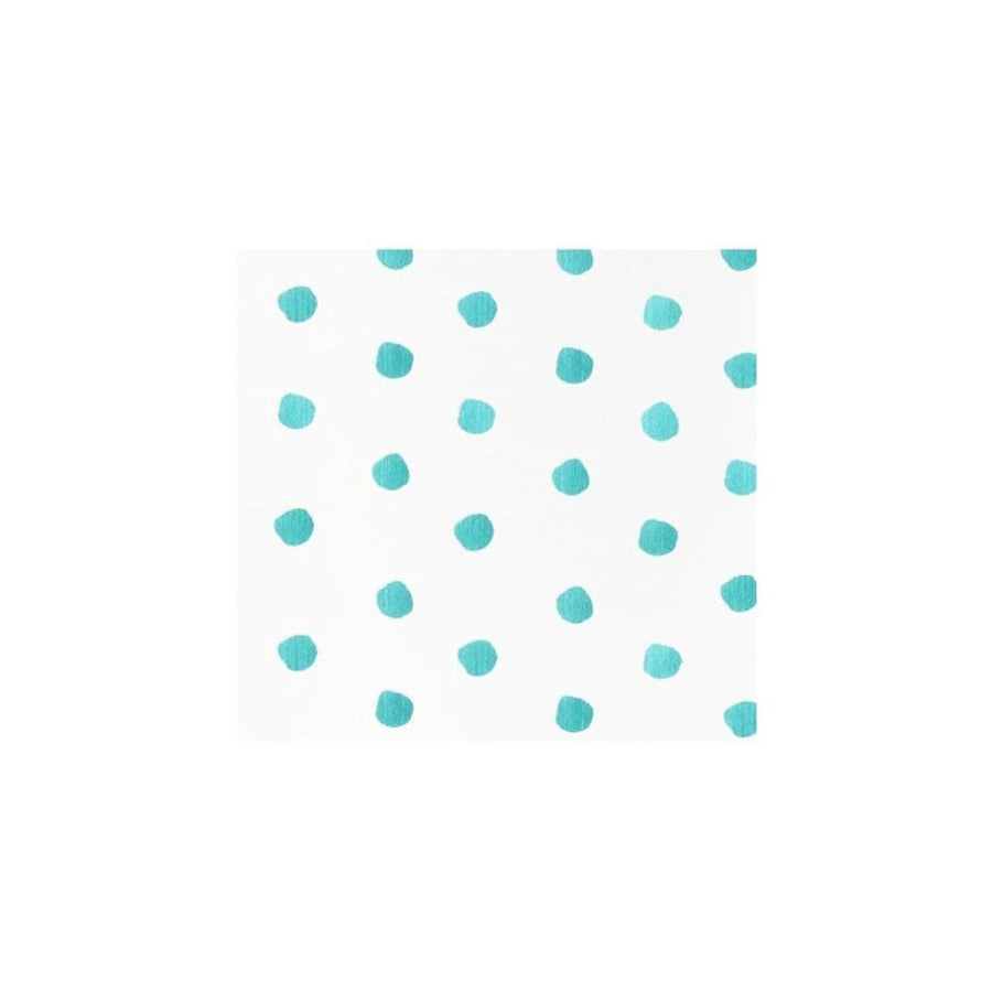 Vietri Papersoft Napkins Aqua Dot Cocktail - Pack of 20
