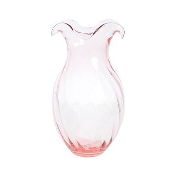 Boumenot and Barnes Wedding Registry: Vietri Hibiscus Pink Vertical Fluted Small Vase