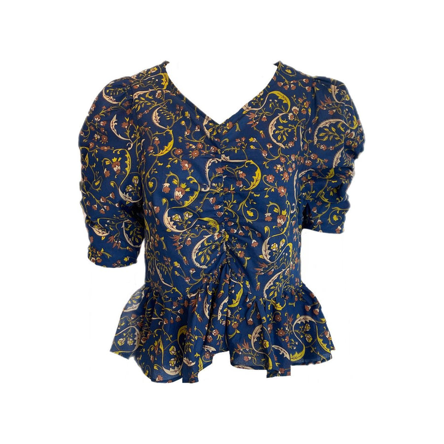 Anna Cate Charley Top-Yellow Paisley : Small