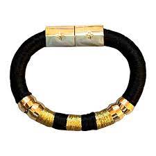 Holst + Lee Gameday Bracelet Black and Gold