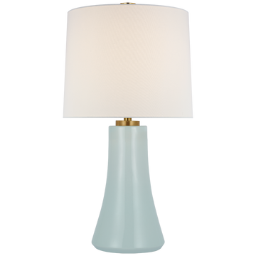 Visual Comfort Harvest Medium Table Lamp in Ice Blue