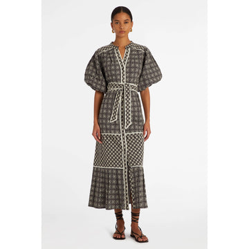 Marie Oliver Cocoa Blossom Henna Dress: Medium Size 6