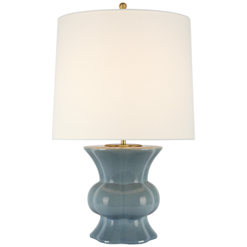 Visual Comfort Lavinia Table Lamp in Blue Crackle