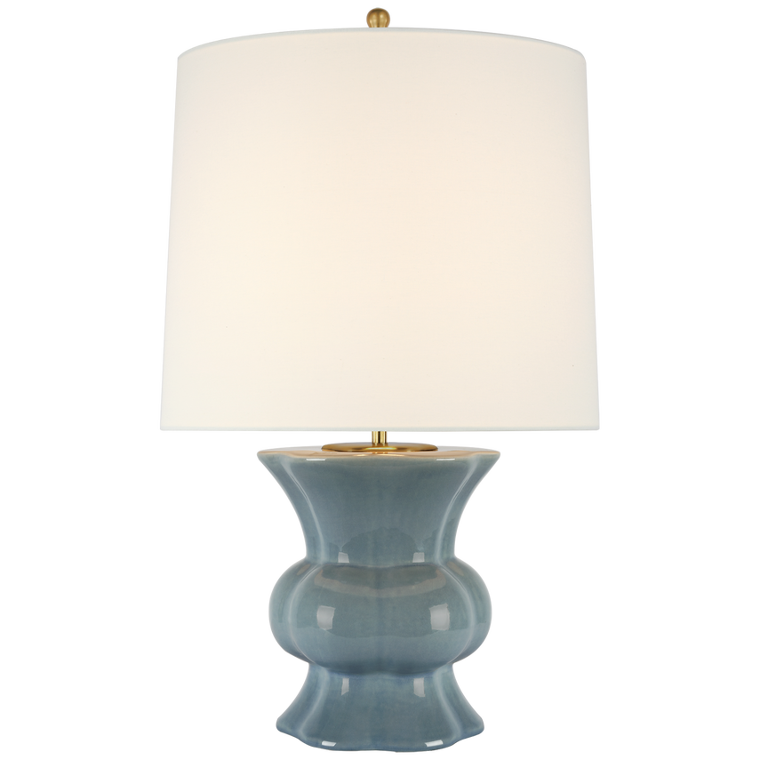 Lavinia Table Lamp in Blue Crackle