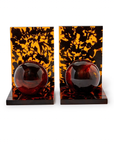 Perfect Sphere Set of 2 Tortoise Bookends
