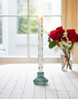 Holly Taper Candle