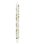 Holly Taper Candle
