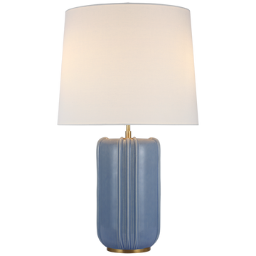 Visual Comfort Minx Table Lamp in Polar Blue