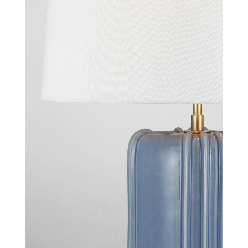 Visual Comfort Minx Table Lamp in Polar Blue