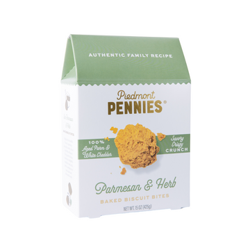 Piedmont Pennies Parmesan & Herb - Large Carton 15 oz