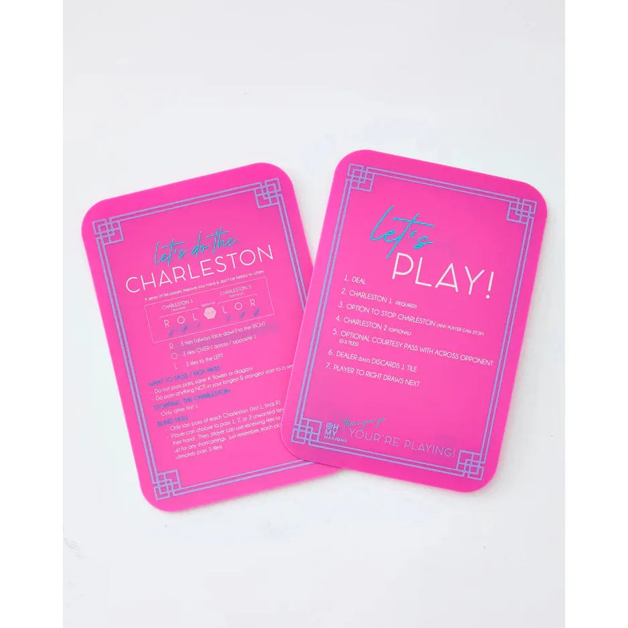 Mahjong Tile Shufflers - Hot Pink