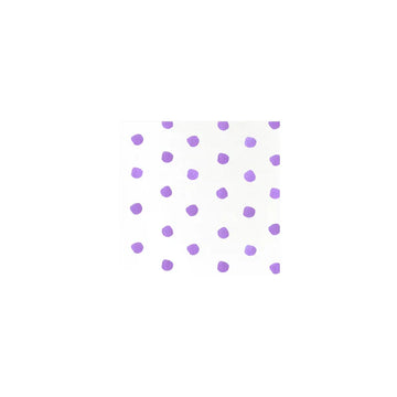 Vietri Papersoft Dot Purple Cocktail Napkins- Pack of 20