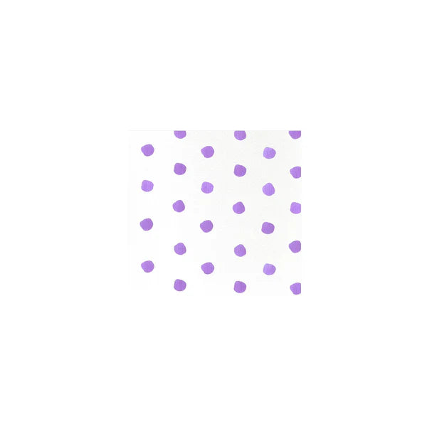 Vietri Papersoft Dot Purple Cocktail Napkins- Pack of 20