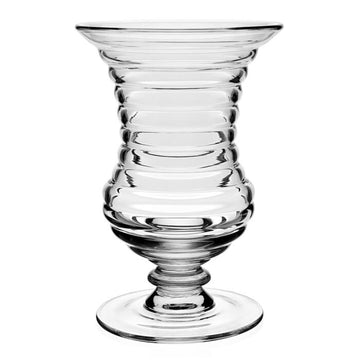 William Yeoward Crystal Ripples Footed Vase - 11"