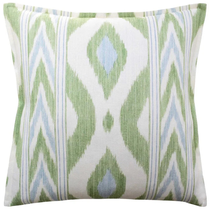 Ryan Studio Vero Ikat Pistachio Pillow 22" x 22"