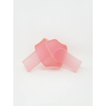 Decorative Acrylic Love Knot: Small Pink Frosted
