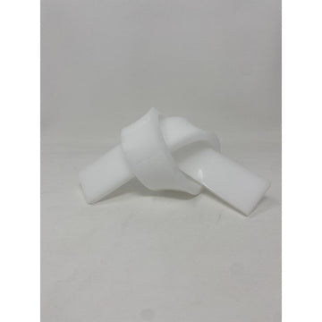 Decorative Acrylic Love Knot: Small Solid White