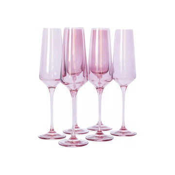 Boukather-Reschly Wedding Registry: Estelle Champagne Flutes in Rose