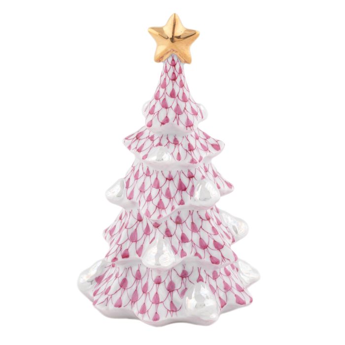 Herend Simple Christmas Tree : Raspberry