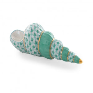 Herend Staircase Shell : Green