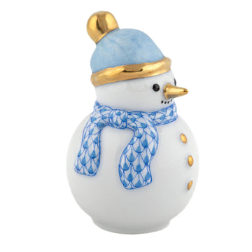 Herend Mini Snowman : Blue