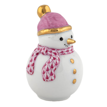Herend Mini Snowman : Raspberry