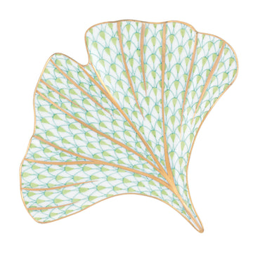 Herend Ginkgo Leaf : Key Lime