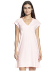 P. Jamas Butterknit Newest V-Neck Gown - Pink