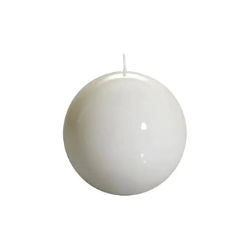 Small White Meloria Ball Candle
