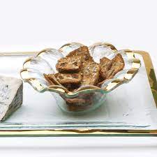 Annie Glass Ruffle Dip  Bowl