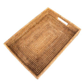 Artifacts Rectangular Rattan Tray