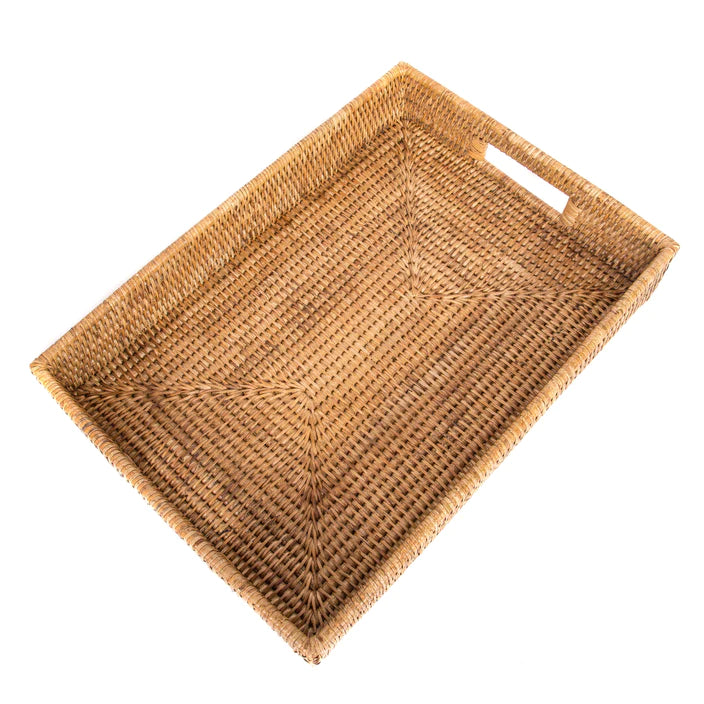Artifacts Rectangular Rattan Tray
