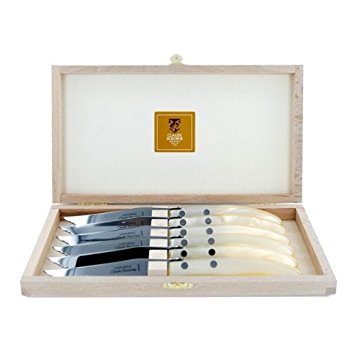 Claude Dozorme Berlingot Steak Knives Set of 6 Natural